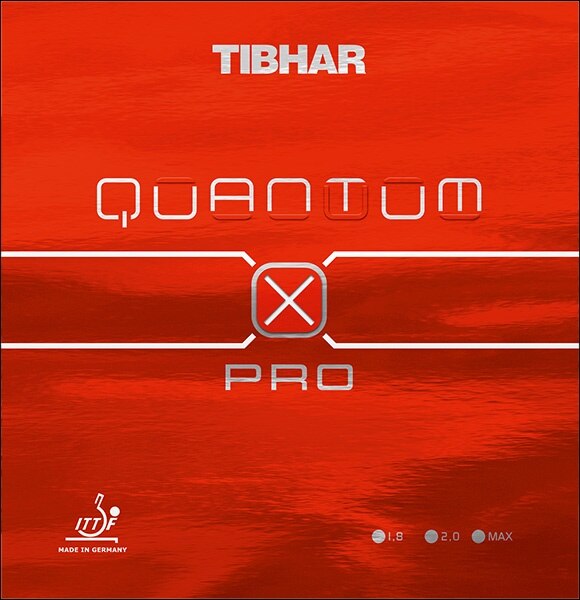 Tibhar Quantum X Pro Table Tennis Rubber (Red)